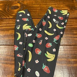 Nike strawberry banana Fruit print Leggings
